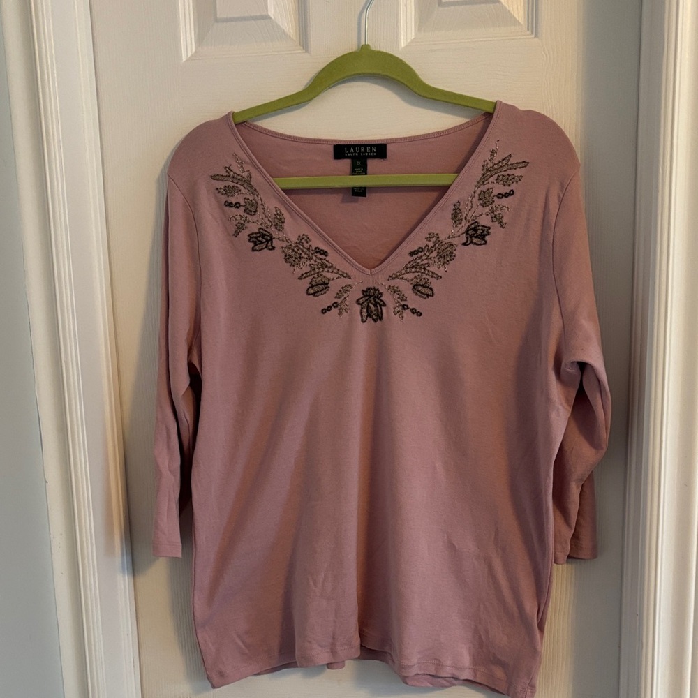 Ralph Lauren Mauve Tee